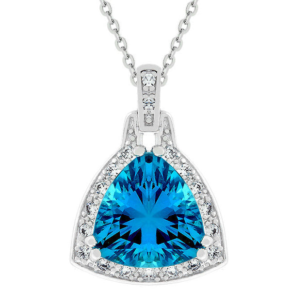 Buy LOVCIA Mystic Ocean Rhodium Necklace - Latest Stylish Pendants for Women