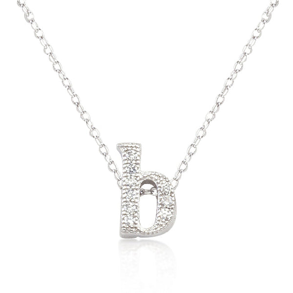 Buy LOVCIA Sparkling Cubic Zirconia Initial B Necklace - Latest Stylish Pendants for Women