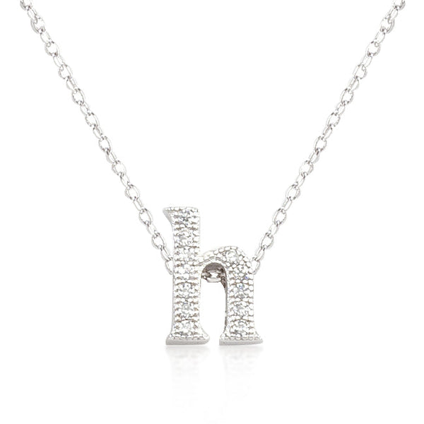 Buy LOVCIA Sparkling Pave Initial H Necklace with Cubic Zirconia - Latest Stylish Pendants for Women