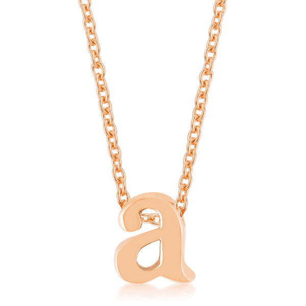 Buy LOVCIA Rose Gold Tone Initial A Necklace - Latest Stylish Pendants for Women