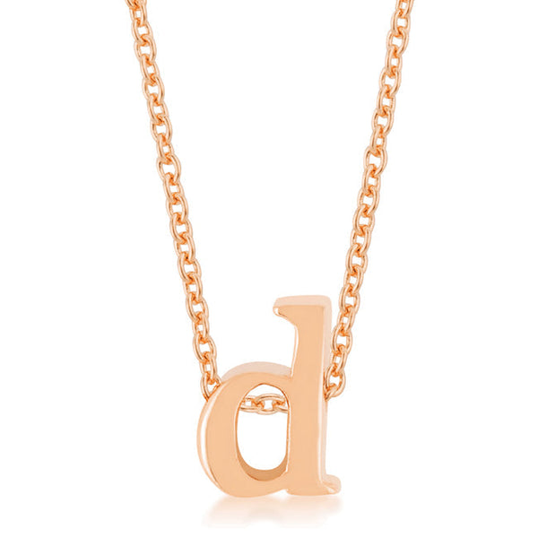 Buy LOVCIA Rose Gold Tone Alphabet D Necklace Pendant - Latest Stylish Pendants for Women