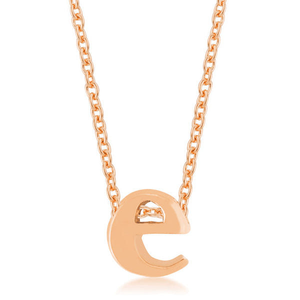 Buy LOVCIA Rose Gold Tone Monogram E Necklace - Latest Stylish Pendants for Women