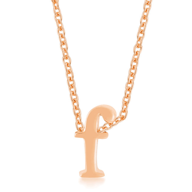 Buy LOVCIA Rose Gold Tone Initial F Necklace - Latest Stylish Pendants for Women