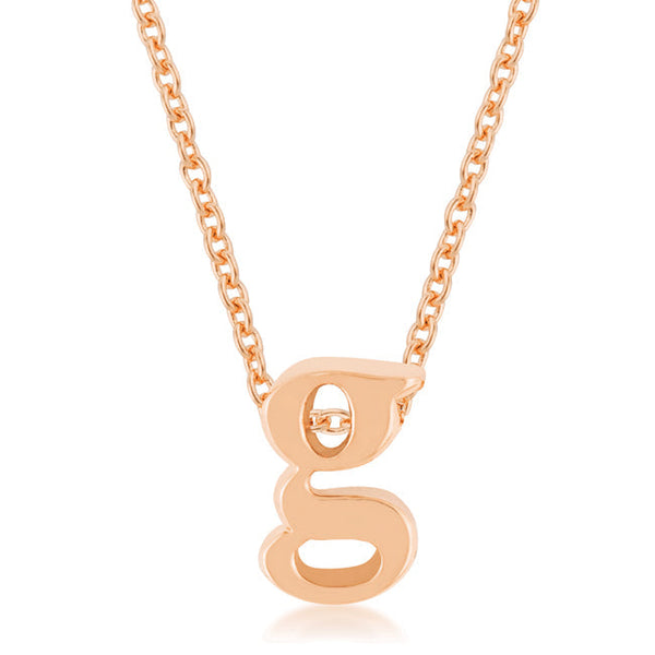 Buy LOVCIA Gorgeous Rose Gold Letter G Necklace - Latest Stylish Pendants for Women