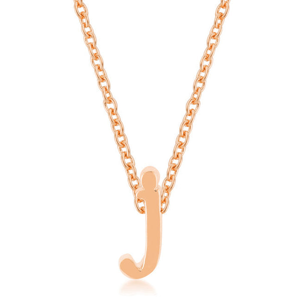 Buy LOVCIA Rose Gold Tone J Initial Necklace - Latest Stylish Pendants for Women