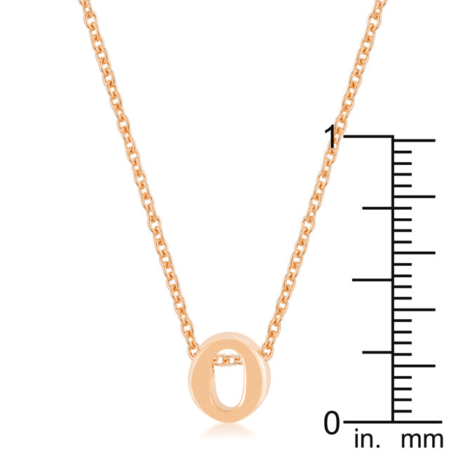 Buy LOVCIA Rose Gold Tone Initial O Necklace Pendant - Latest Stylish Pendants for Women