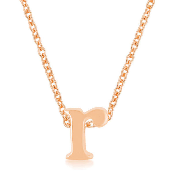 Buy LOVCIA Rose Gold Tone 'R' Initial Necklace - Latest Stylish Pendants for Women