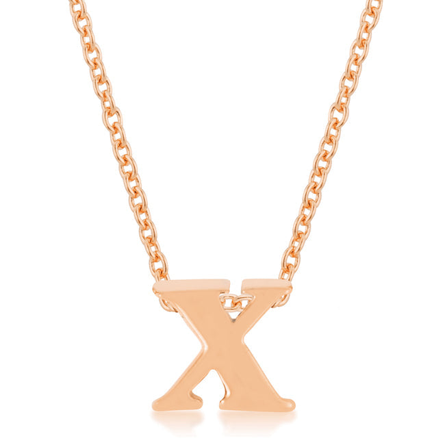 Buy LOVCIA Rose Gold Tone Personalized 'X' Necklace - Latest Stylish Pendants for Women