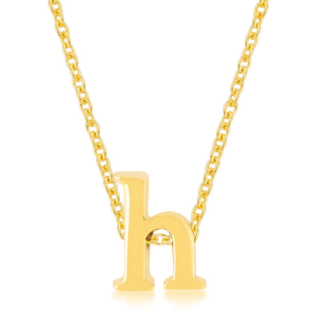 Buy LOVCIA Radiant Gold H Initial Necklace - Latest Stylish Pendants for Women