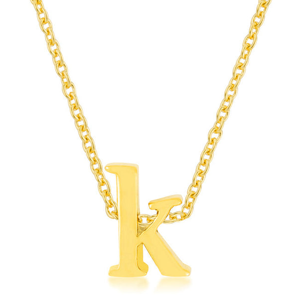 Buy LOVCIA Jewelry Gold-Toned Initial K Necklace - Latest Stylish Pendants for Women