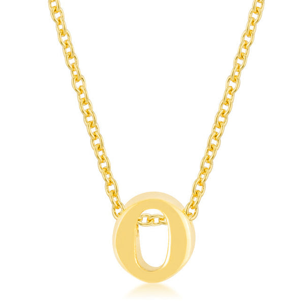 Buy LOVCIA Radiant Gold O Initial Necklace - Latest Stylish Pendants for Women