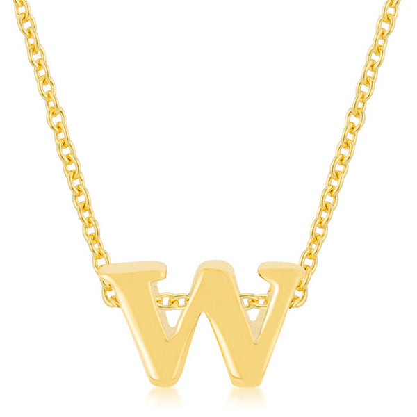 Buy LOVCIA Radiant Gold Tone 'W' Initial Necklace - Latest Stylish Pendants for Women