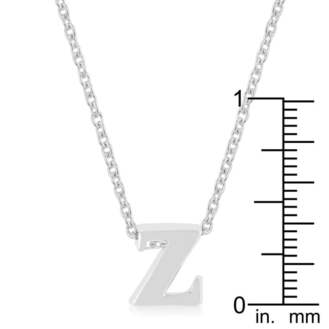 Buy LOVCIA Rhodium Shiny Initial Z Necklace Pendant - Latest Stylish Pendants for Women