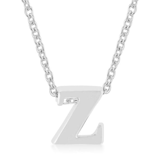 Buy LOVCIA Rhodium Shiny Initial Z Necklace Pendant - Latest Stylish Pendants for Women