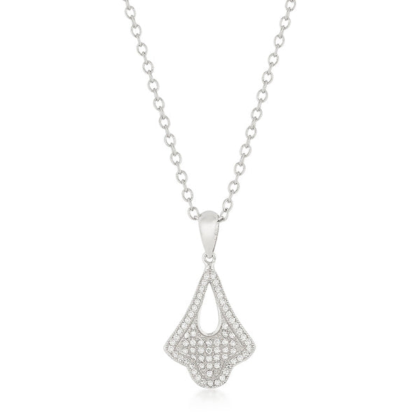 Buy LOVCIA Elegant Teardrop Rhodium Pendant - Latest Stylish Pendants for Women