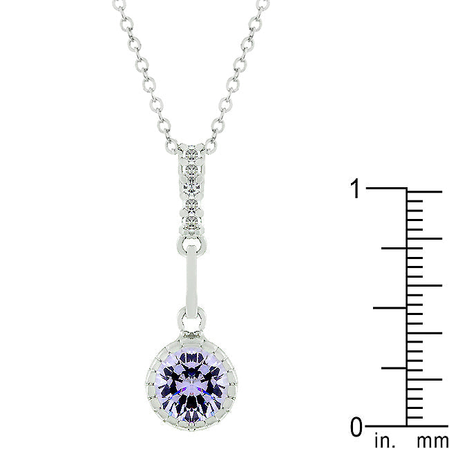 Buy LOVCIA Lavender Bliss Cubic Zirconia Pendant - Latest Stylish Pendants for Women