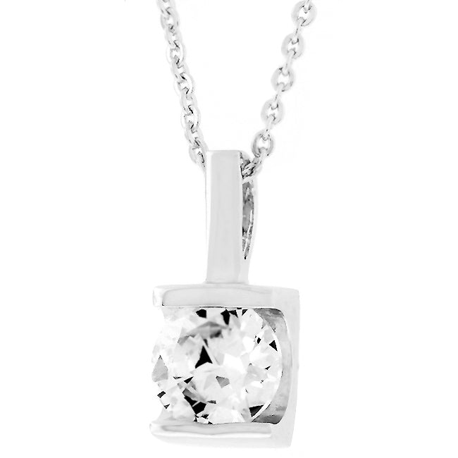 Buy LOVCIA Radiant 8mm Zircon Necklace Pendant - Latest Stylish Pendants for Women