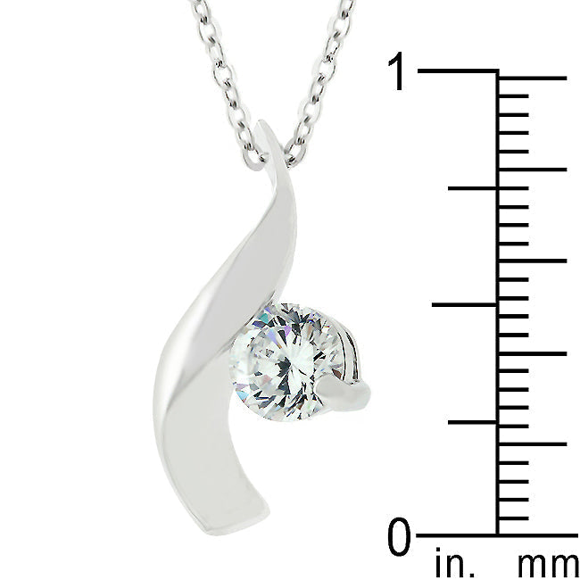 Buy LOVCIA Elegant Twist Cubic Zirconia Pendant - Latest Stylish Pendants for Women