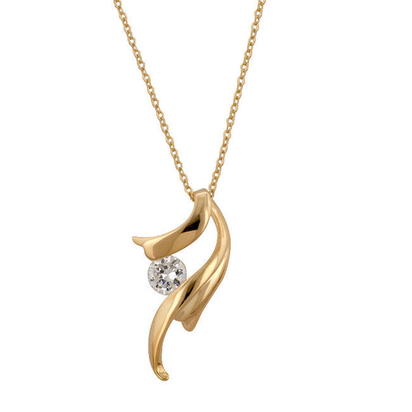 Buy LOVCIA Jewelry Winged Elegance Solitaire Necklace - Latest Stylish Pendants for Women