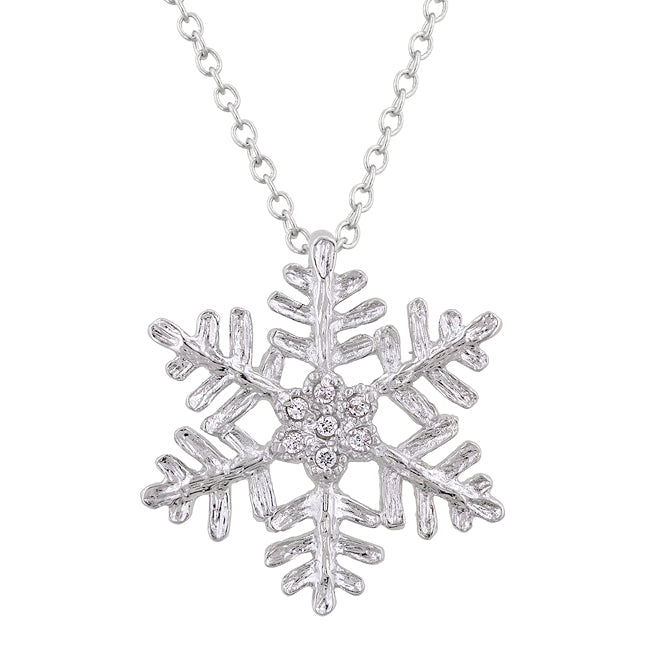 Buy LOVCIA Jewelry Winter Snowflake Charm Necklace - Latest Stylish Pendants for Women