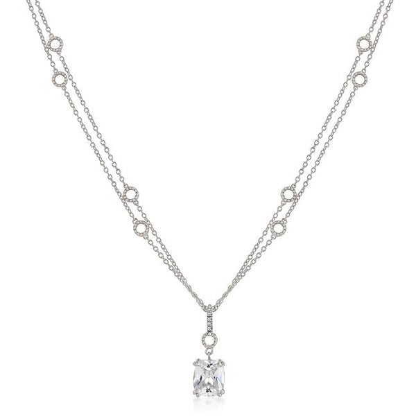 Buy LOVCIA Elegant Solitaire Pendant with Double Chain - Latest Stylish Pendants for Women