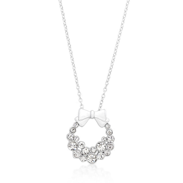 Buy LOVCIA Crystal Holiday Wreath Pendant Necklace - Latest Stylish Pendants for Women