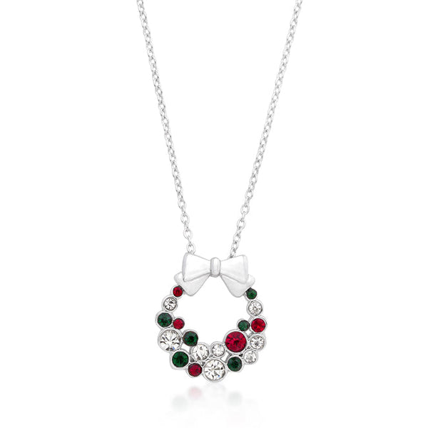 Buy LOVCIA Festive Crystal Wreath Necklace - Latest Stylish Pendants for Women