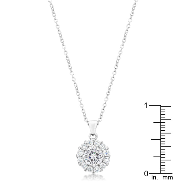 Buy LOVCIA Radiant Bella Bridal Necklace in Clear - Latest Stylish Pendants for Women