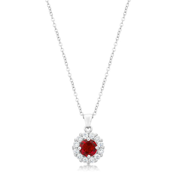 Buy LOVCIA Ruby Red Elegance Bridal Necklace Pendant - Latest Stylish Pendants for Women