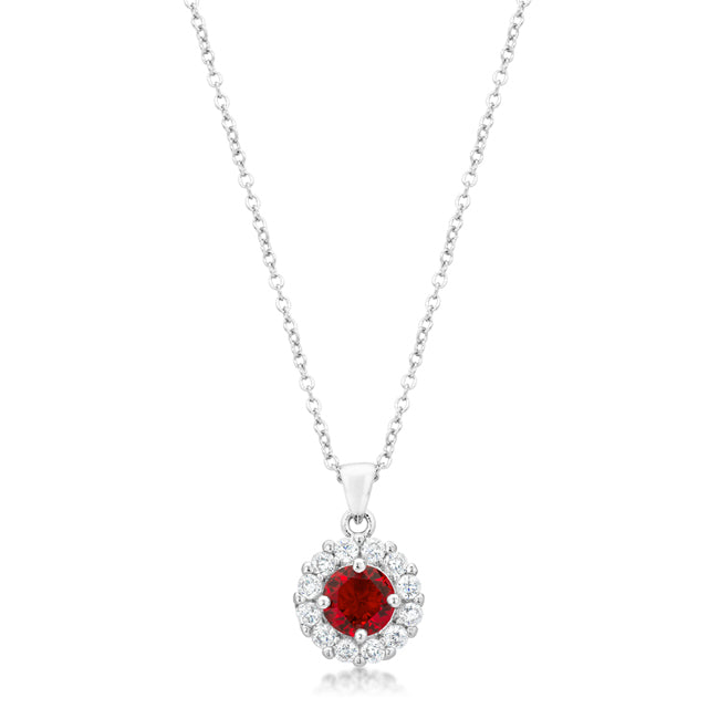 Buy LOVCIA Ruby Red Elegance Bridal Necklace Pendant - Latest Stylish Pendants for Women