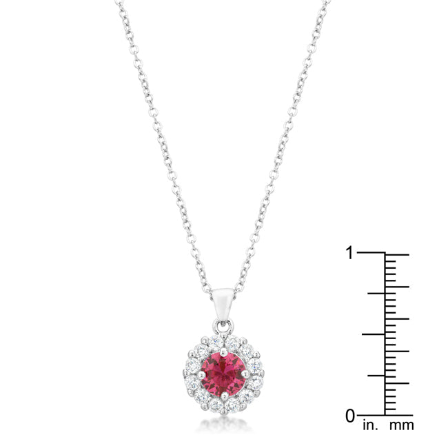 Buy LOVCIA Elegant Bella Bridal Pink Pendant - Latest Stylish Pendants for Women