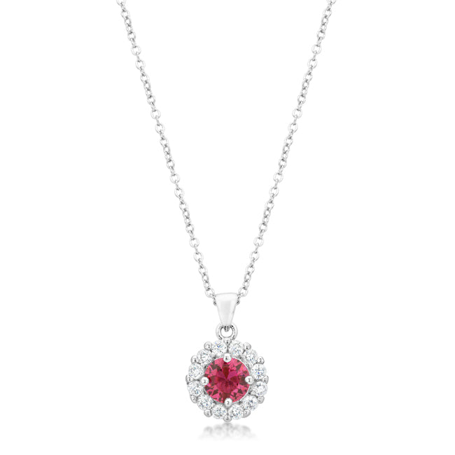 Buy LOVCIA Elegant Bella Bridal Pink Pendant - Latest Stylish Pendants for Women