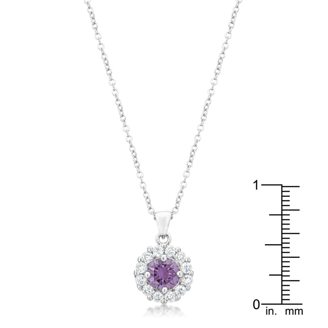 Buy LOVCIA Purple Bella Bridal Elegance Pendant - Latest Stylish Pendants for Women