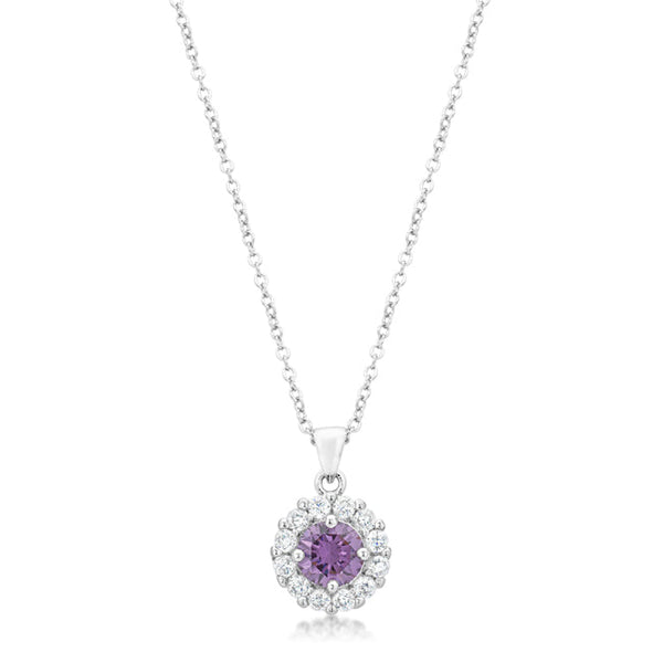 Buy LOVCIA Purple Bella Bridal Elegance Pendant - Latest Stylish Pendants for Women