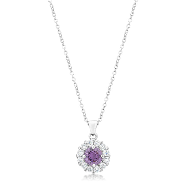 Buy LOVCIA Purple Bella Bridal Elegance Pendant - Latest Stylish Pendants for Women