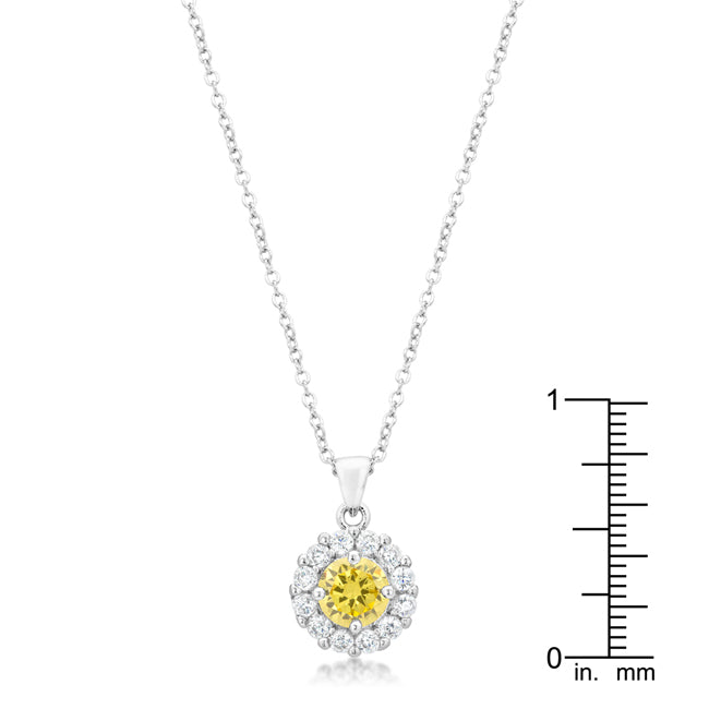 Buy LOVCIA Yellow Bella Bridal Elegance Pendant - Latest Stylish Pendants for Women