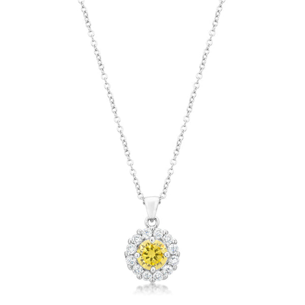 Buy LOVCIA Yellow Bella Bridal Elegance Pendant - Latest Stylish Pendants for Women