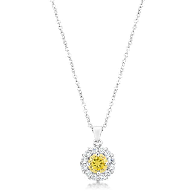 Buy LOVCIA Yellow Bella Bridal Elegance Pendant - Latest Stylish Pendants for Women