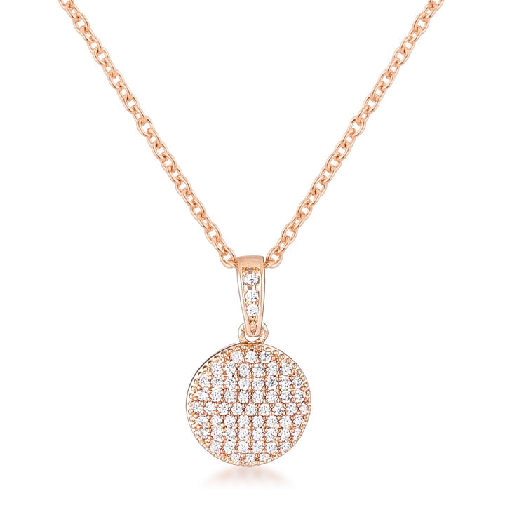 Buy LOVCIA Elegant Rose Gold Pendant Necklace with Sparkling CZ Accents - Latest Stylish Pendants for Women