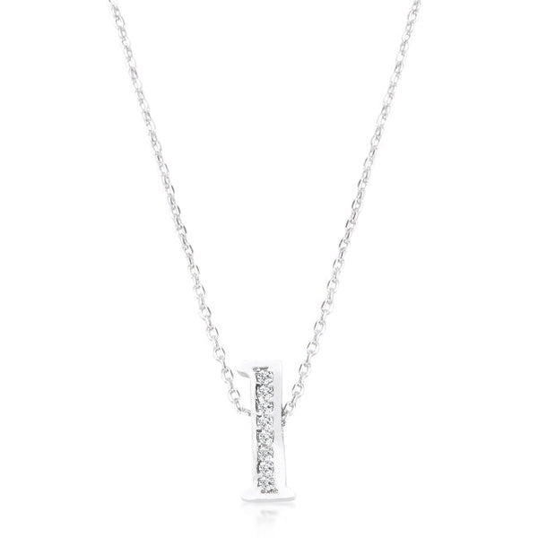 Buy LOVCIA Sparkling Cubic Zirconia L Letter Initial Necklace with Pave Setting - Latest Stylish Pendants for Women