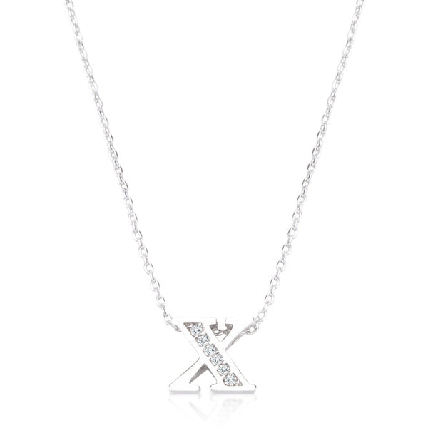 Buy LOVCIA Dazzling X Initial Pave Necklace - Latest Stylish Pendants for Women