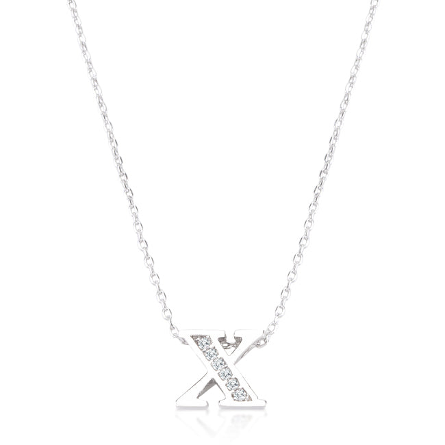 Buy LOVCIA Dazzling X Initial Pave Necklace - Latest Stylish Pendants for Women