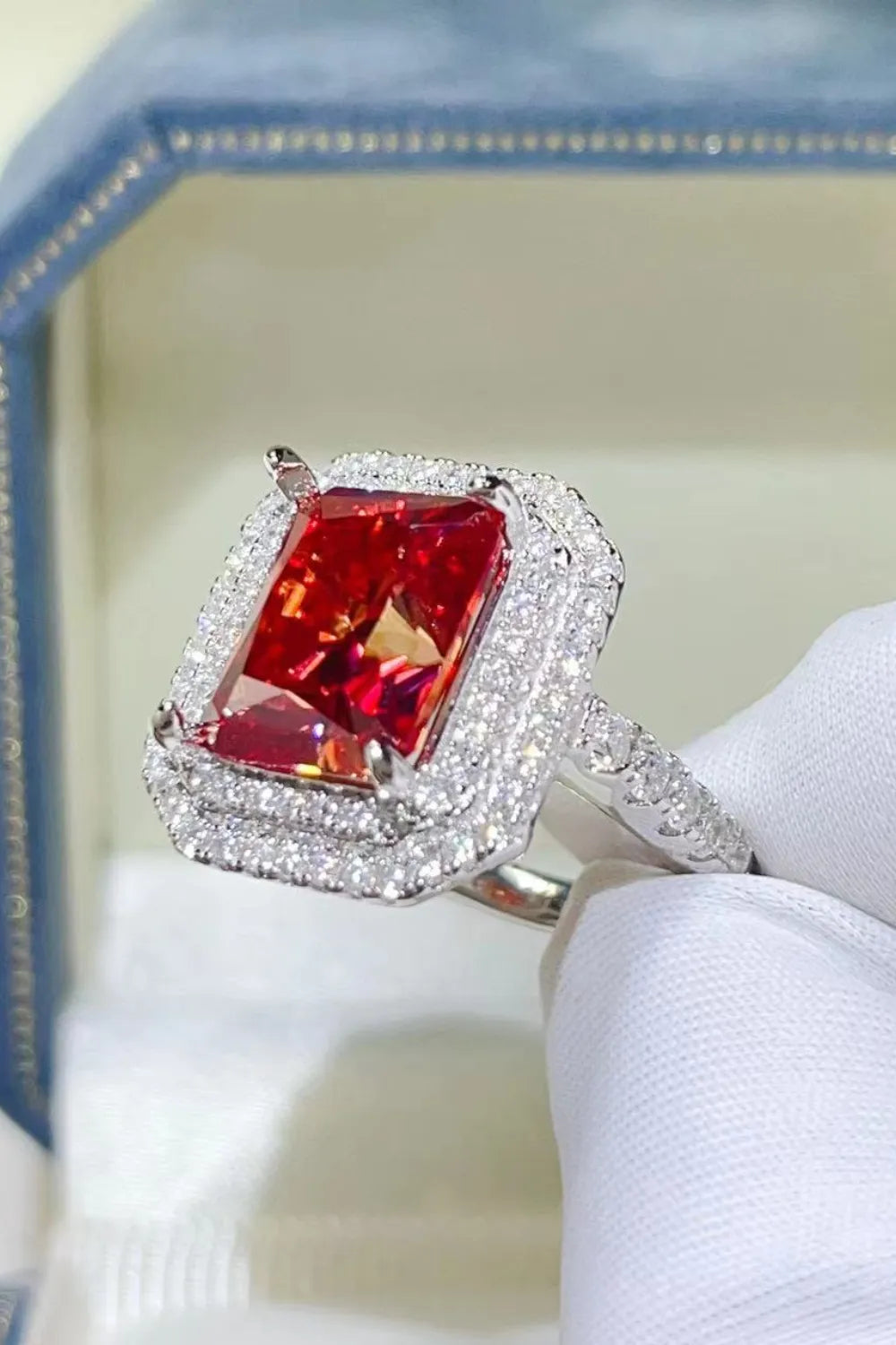 Lovcia Phoenix Crown 2 Carat Moissanite 925 Sterling Silver Ring for Women - Scarlet-5- - Buy latest trendy Rings for Women and Girls