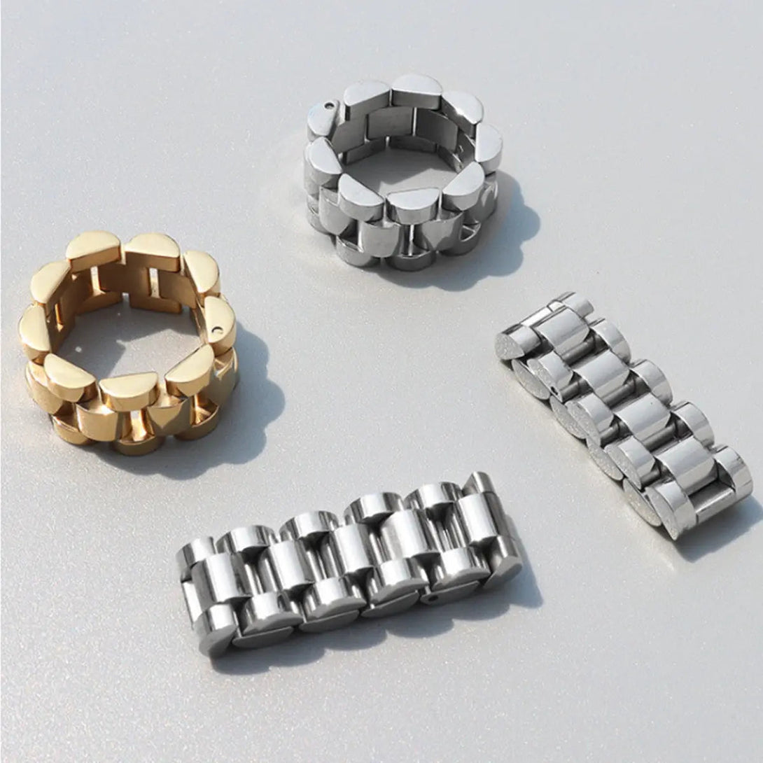 Lovcia Plated Titanium Steel Ring-Rings-Gold-6-Gold