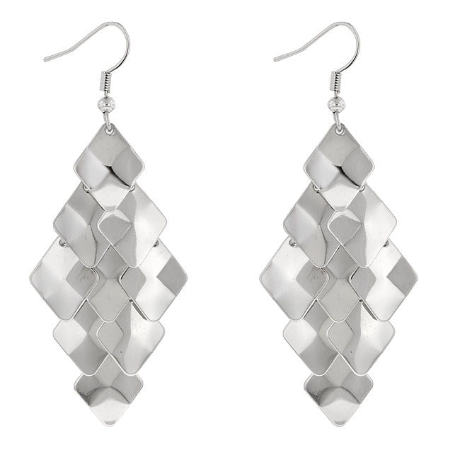 Lovcia Platinum Luster Renaissance Earrings-Earrings-