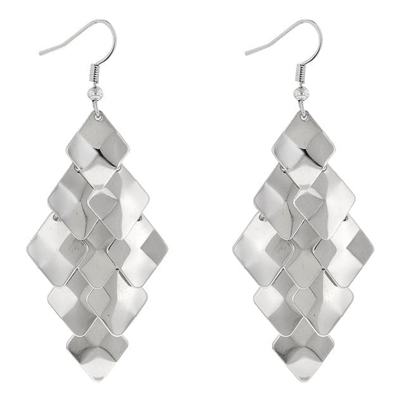 Lovcia Platinum Luster Renaissance Earrings-Earrings-