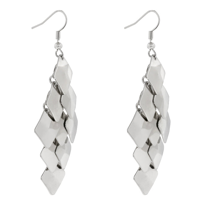 Lovcia Platinum Luster Renaissance Earrings-Earrings-
