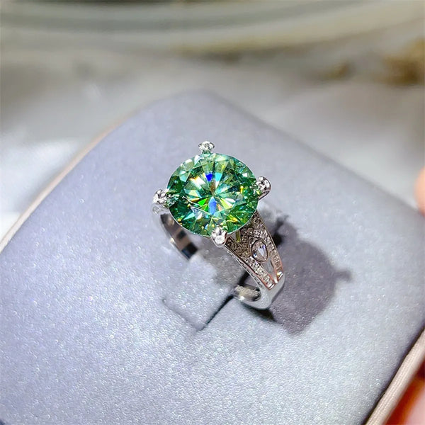 Lovcia Prestige 5 Carat Moissanite 925 Sterling Silver Ring for Women - Green-5- - Buy latest trendy Rings for Women and Girls