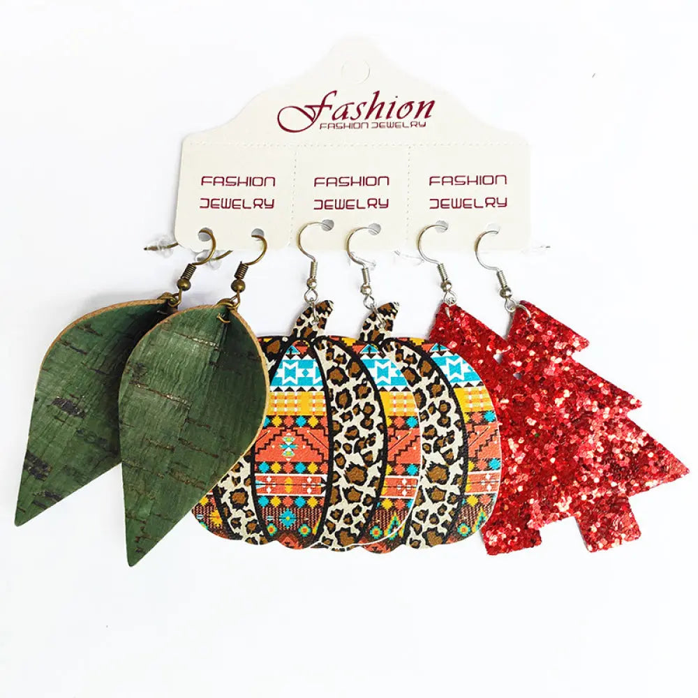 Lovcia PU Earrings Set-Earrings-Style F-One Size-Style F