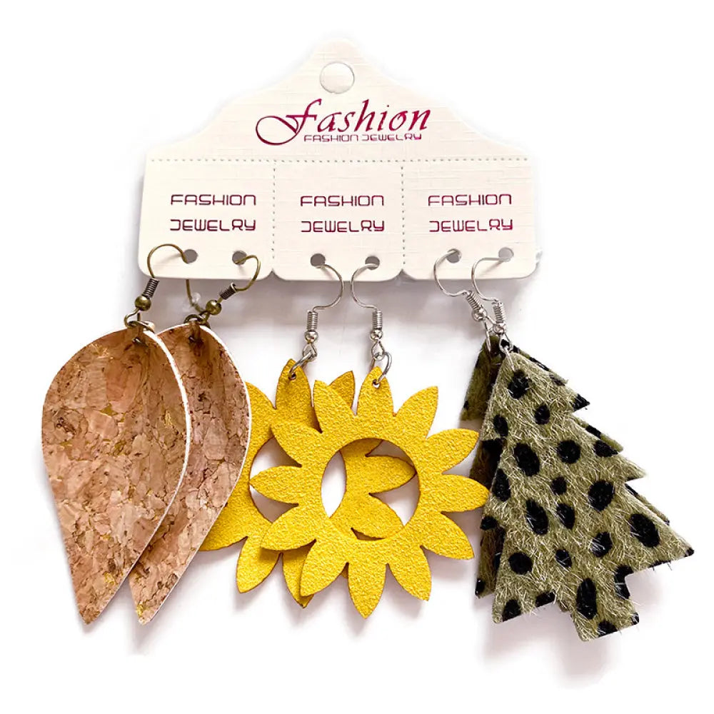 Lovcia PU Earrings Set-Earrings-Style G-One Size-Style G